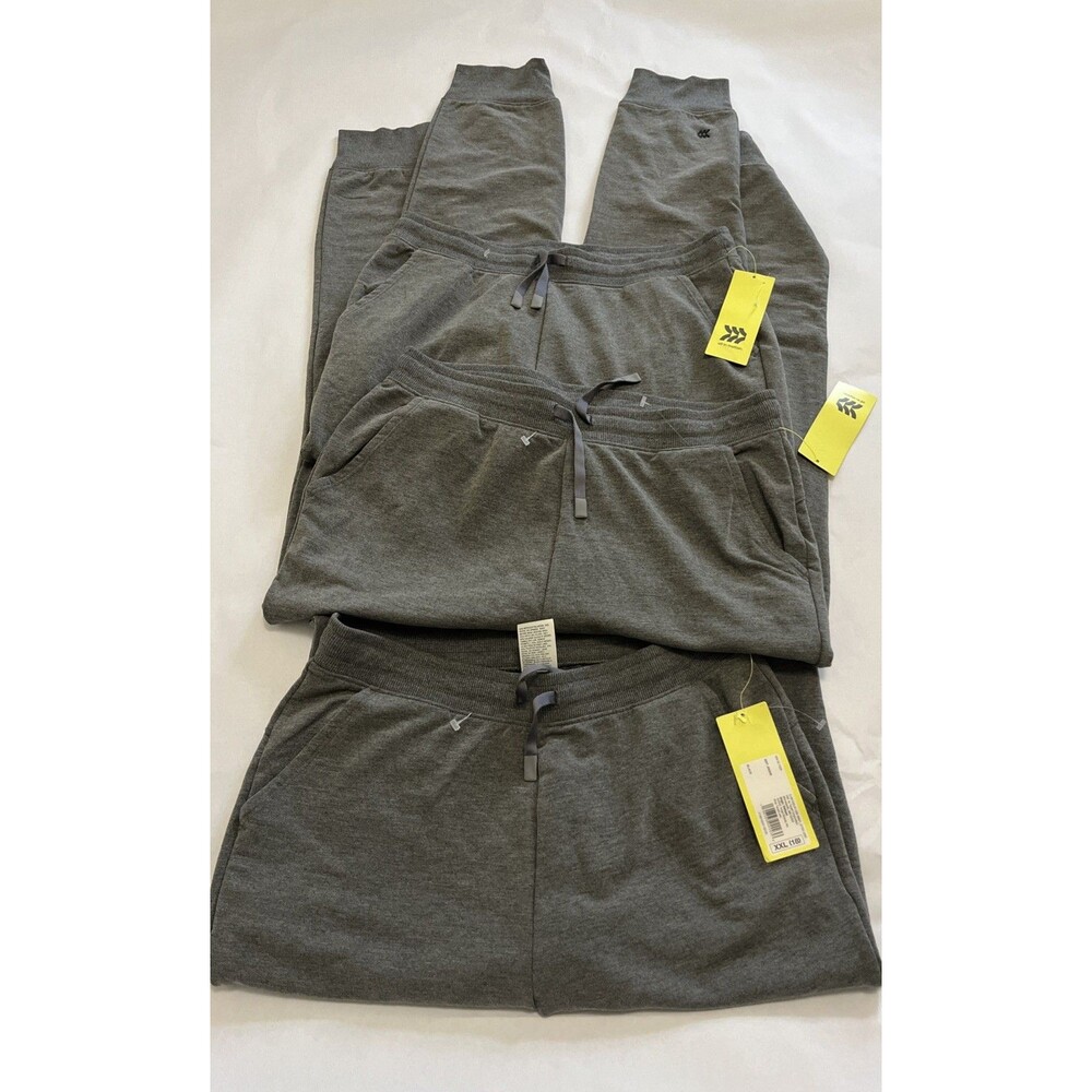ALL IN MOTION Boys Joggers Sweatpants Navy-Grey Size XXL (18) Bundle Of Three